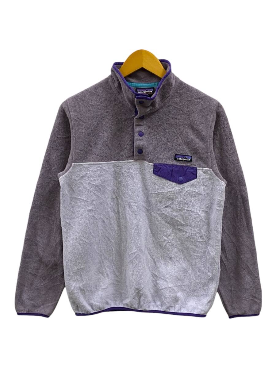 patagonia (パタゴニア) SYNCHILLA シンチラ スナップT フリースプルオーバー 15年製 25455FA15 S パープル メンズ/078