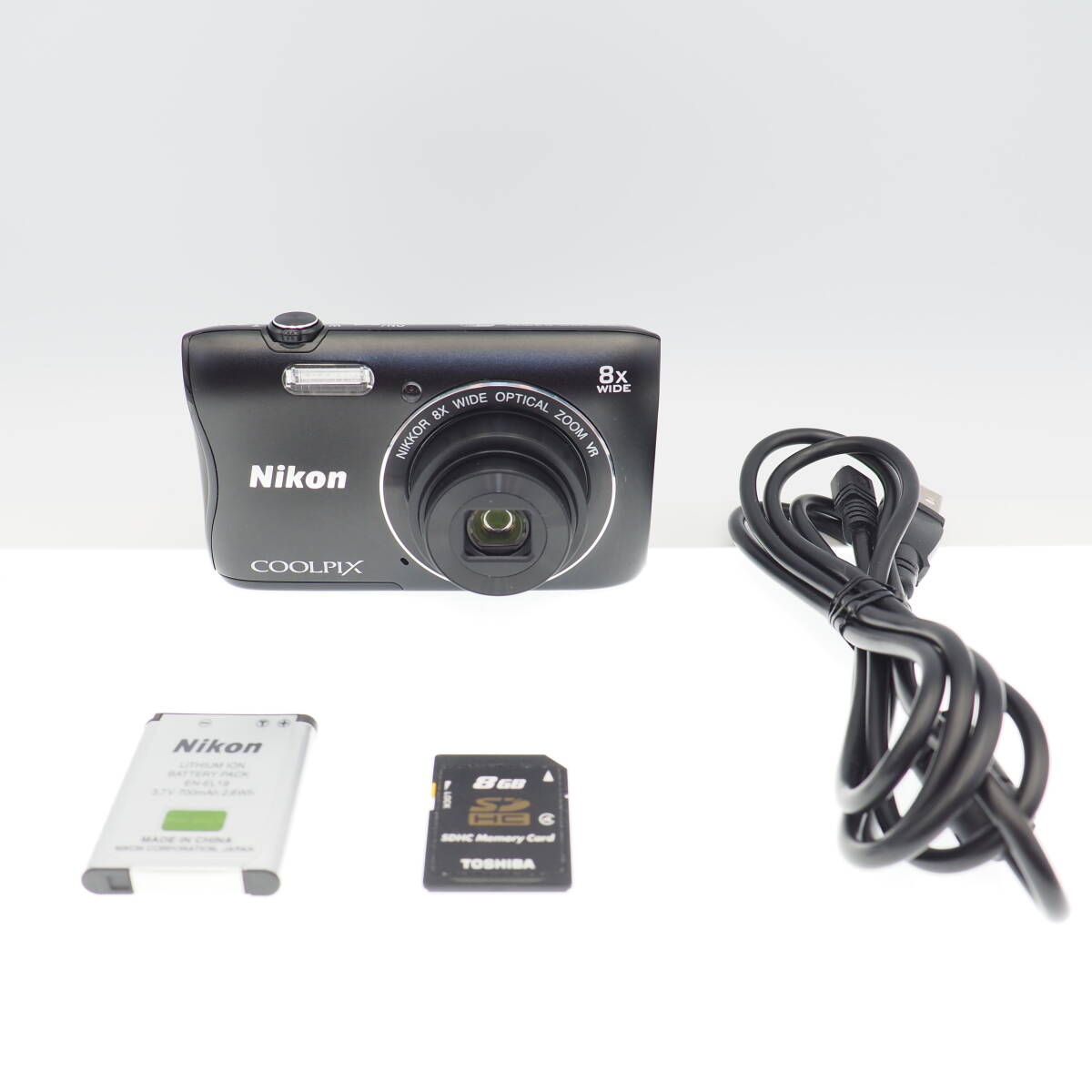 Nikon ニコン デジタルカメラ COOLPIX S3700 ブラック S3700BK-2