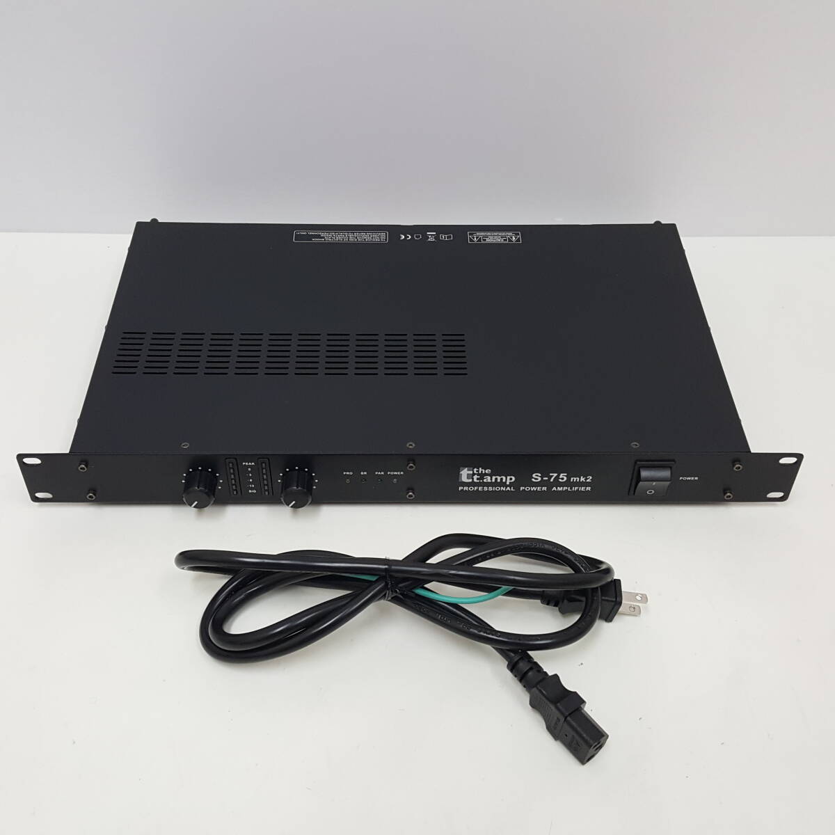 【 Thomann S-75mk2 】ドイツ製 パワーアンプ　thomann S-75 mk2　トマン