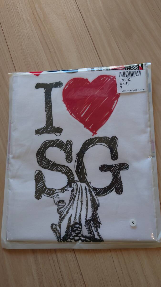 ★シンガポール マーライオン I LOVE SG SINGAPORE MERLION Tシャツ ILS1002 WHITE Sサイズ 未開封品 送料込み★