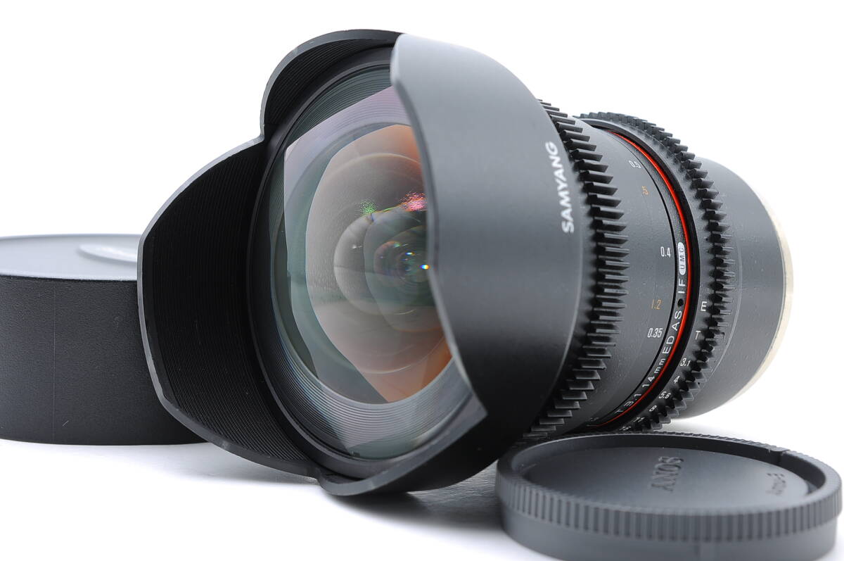 ★美品★ SAMYANG 14mm T3.1 VDSLR ED AS IF UMC SONY E シネマレンズ
