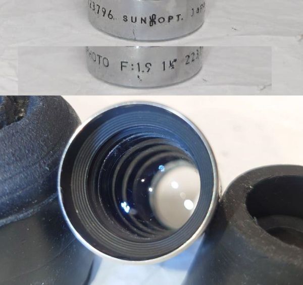 ★希少！美品★★美品★SUN OPT 1 1/2 (1.5インチ）F1.9 Dマウント 8mmカメラ★完動品★