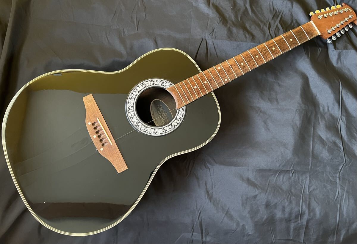 激レア　ovation cc165 12弦 Celebrity エレアコ　 アコースティックギター オベーション　中古品　ケース付き