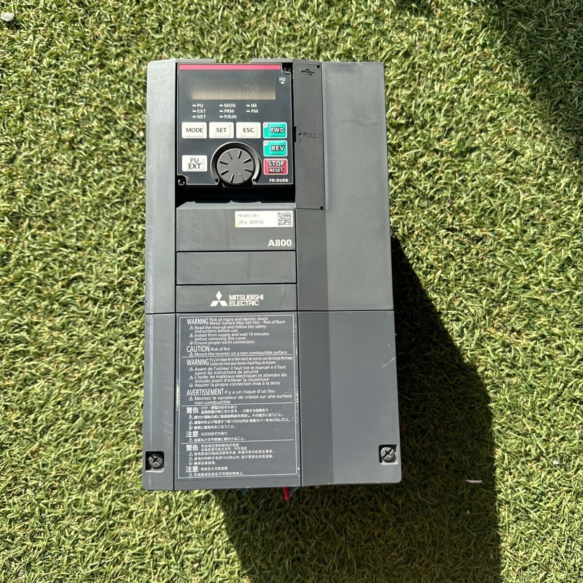 4L073 三菱電機インバータ FR-A820-1.5K-1 動作保証　インボイス対応
