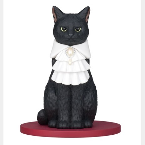 新品 ひらひら貴族 黒猫と首輪 フィギュア コレクション カプセルトイ ガチャ ガチャガチャ ガシャポン 黒猫 クロネコ 猫 ネコ ミニチュア