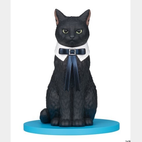 新品 よそいきリボン 黒猫と首輪 カプセルトイ ガチャ ガチャガチャ ガシャポン 黒猫 クロネコ 猫 ネコ ミニチュア フィギュア
