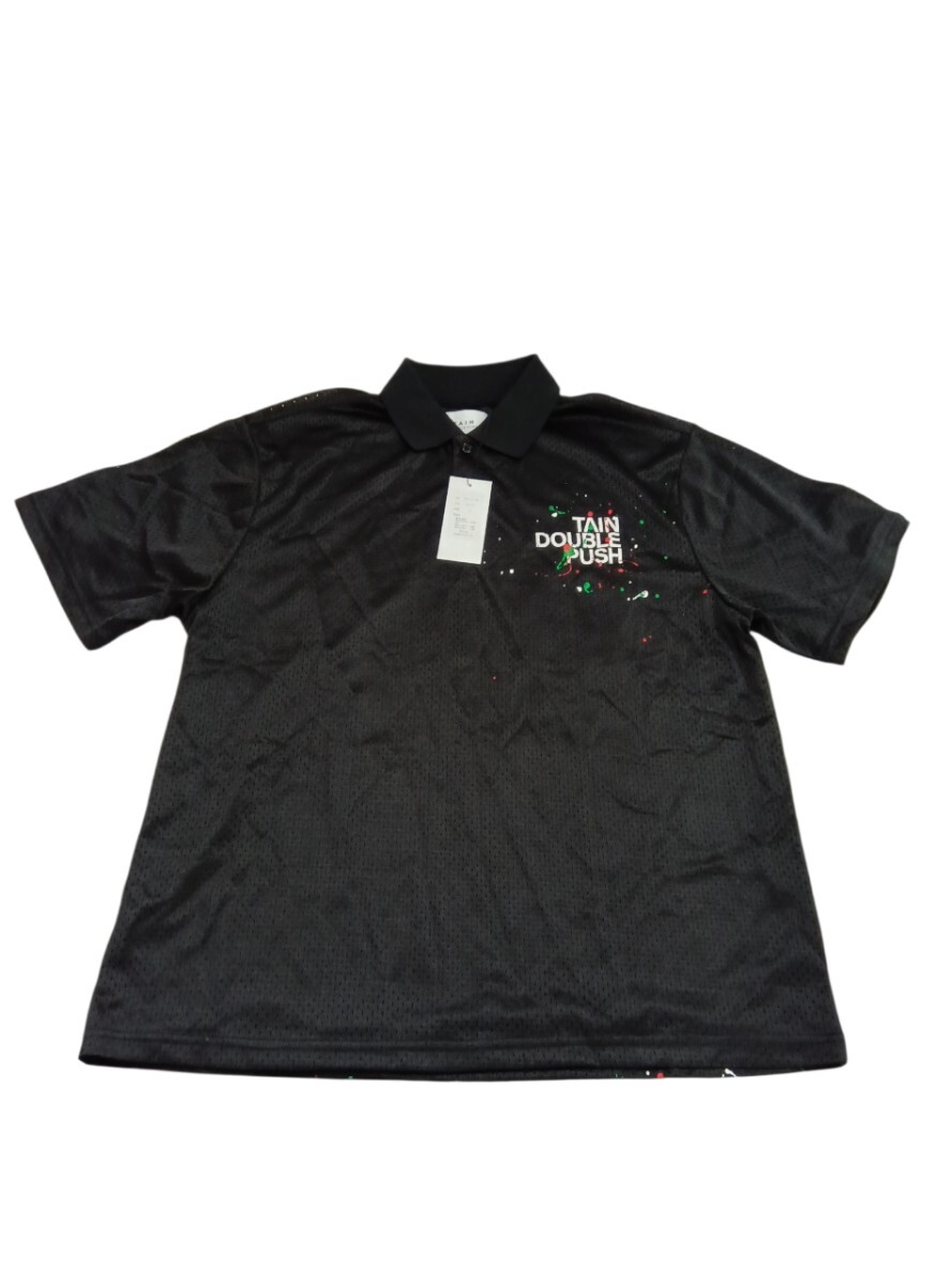 【タグ付き未使用】タインダブルプッシュ TAIN DOUBLE PUSH Mサイズ 半袖 半袖ポロシャツ 