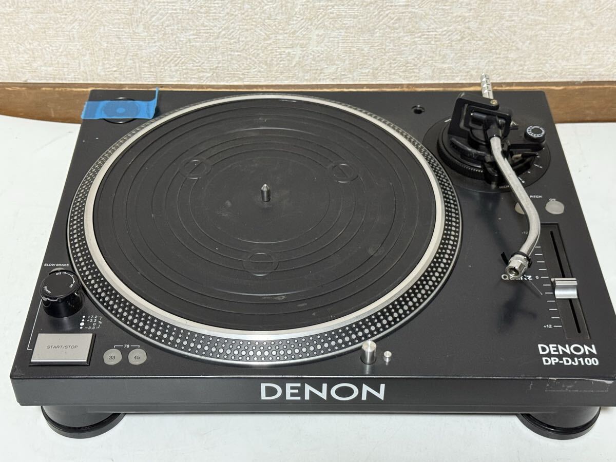 ジャンク品 DENON ターンテーブル DP-DJ100