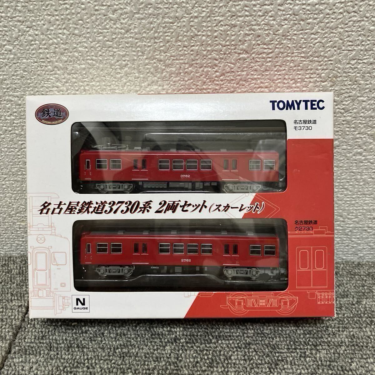 TOMYTEC 鉄道コレクション Nゲージ 名古屋鉄道3730系 2両セット(スカーレット) 未使用保管現状品　 N2-39-12