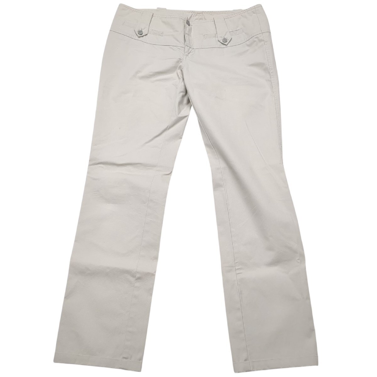 GUCCI グッチ パンツ ストレートシルエット ズボン コットン ホワイト 白 メンズ サイズ50 L相当 174346 Z0877