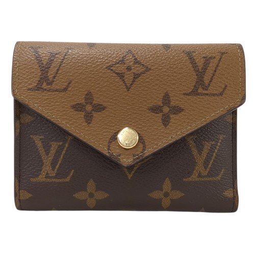 LOUIS VUITTON ルイ・ヴィトン ポルトフォイユ ヴィクトリーヌ モノグラム リバース コンパクトウォレット レザー ブラウン系 M81557