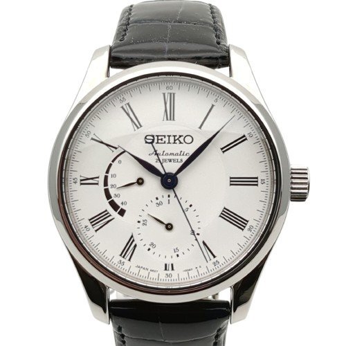 【美品】 SEIKO セイコー PRESAGE プレザージュ SARW011 6R27-00F0 白文字盤 腕時計 メンズ 自動巻き 動作品 中古