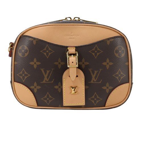 LOUIS VUITTON ルイ・ヴィトン ドーヴィル ミニ モノグラム ショルダーバッグ レザー ブラウン系 MINI 箱付き M45528