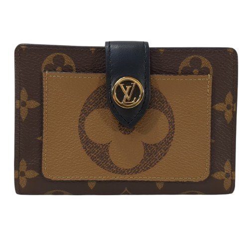 LOUIS VUITTON ルイ・ヴィトン ポルトフォイユ ジュリエット モノグラム ジャイアント リバース 二つ折り財布 レザー ブラウン系 M69432