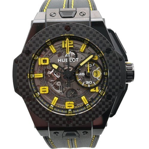 【極美品】 HUBLOT ウブロ ビッグ・バン フェラーリ セラミック 世界限定 401.CQ.0129.VR 680/1000 腕時計 自動巻き メンズ 動作品 中古