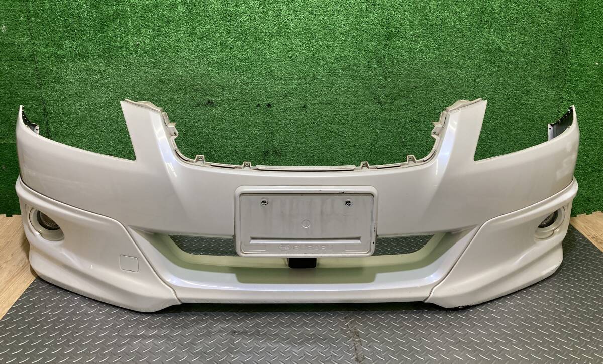 スバル エクシーガ CBA-YA5 フロントバンパー Fバンパー フォグランプ付き サイドハーフスポイラー左右 カラーNo 37J 管28583