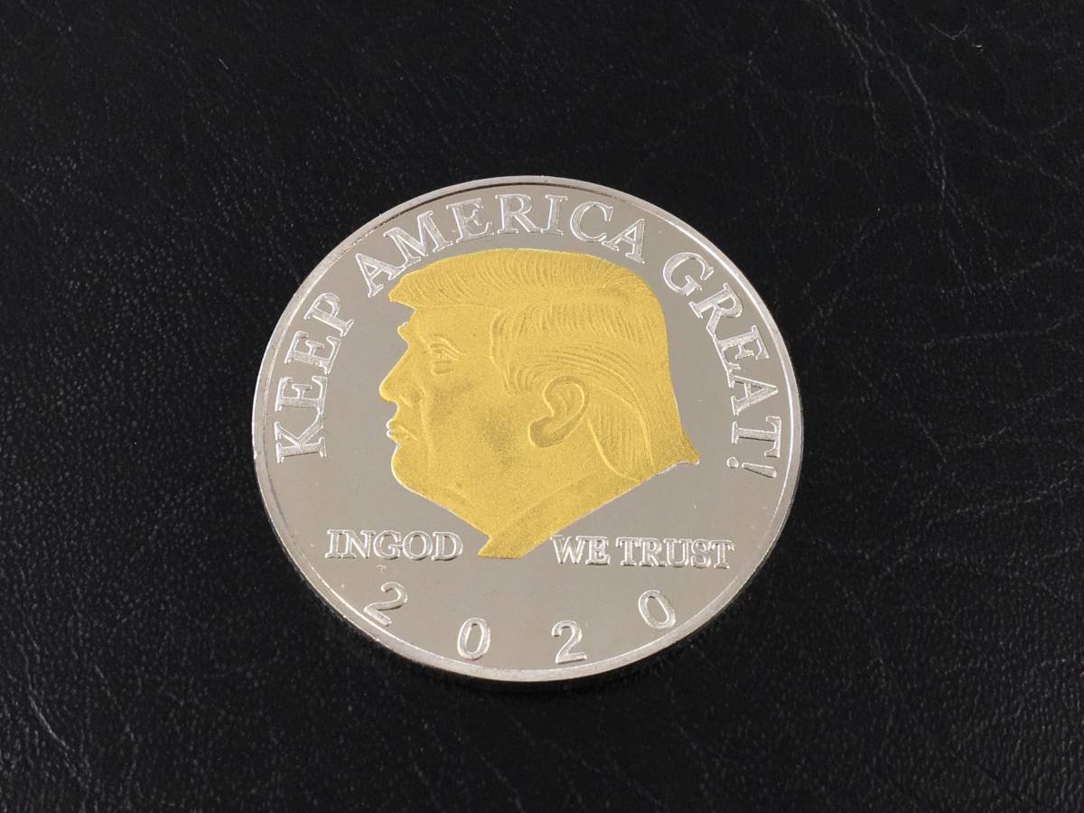 奇跡の男！幸運を呼ぶトランプ大統領コイン INGOD WE TRUST 2022 コイン コンビ (未使用)