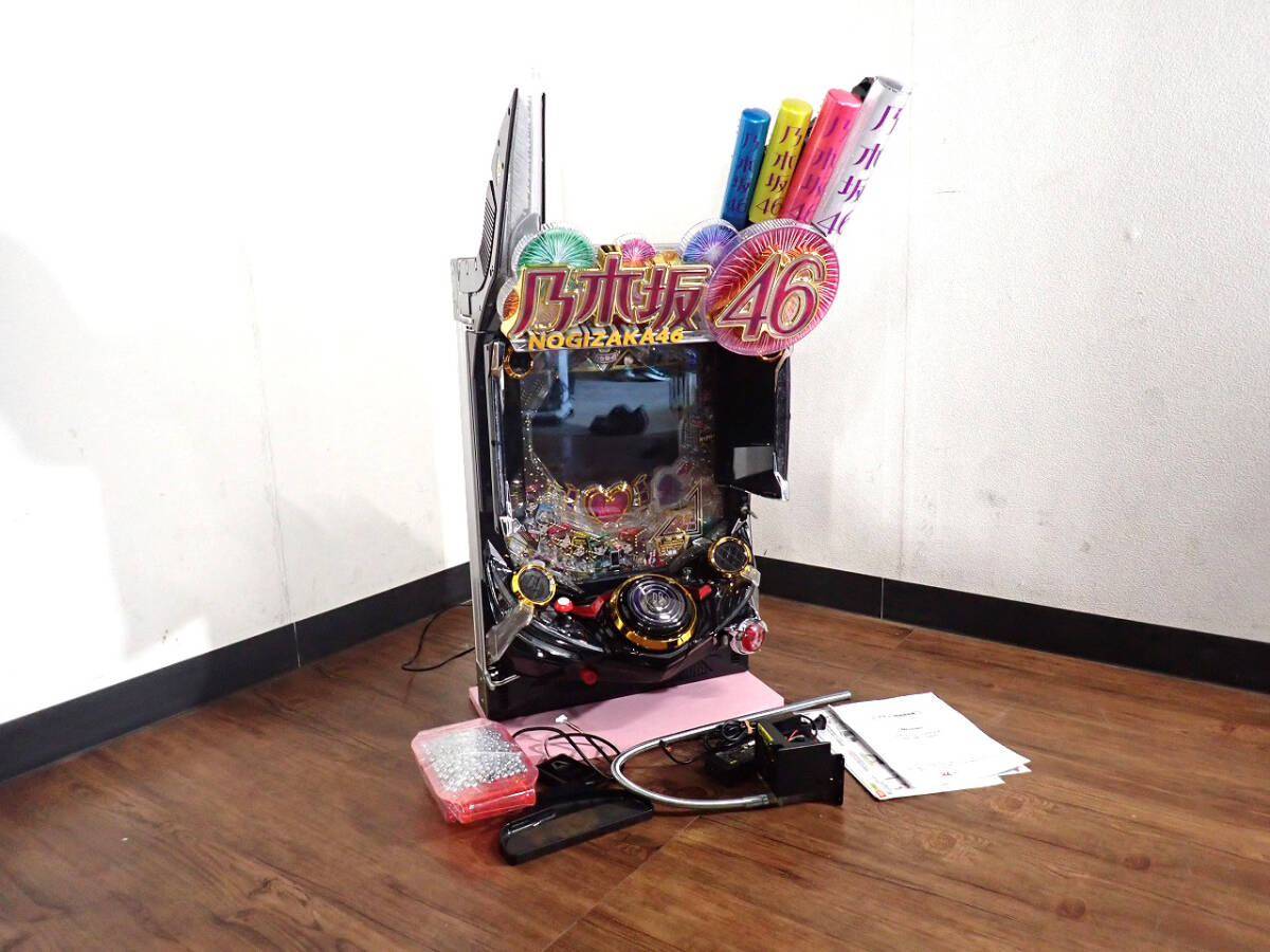 52902 中古 パチスロ台 KYORAKU Pぱちんこ乃木坂46KJ2 京楽産業 ライトミドル 遊タイム 約1/229.9 玉 ドル箱 鍵 パチンコ 実機 戸田市 28