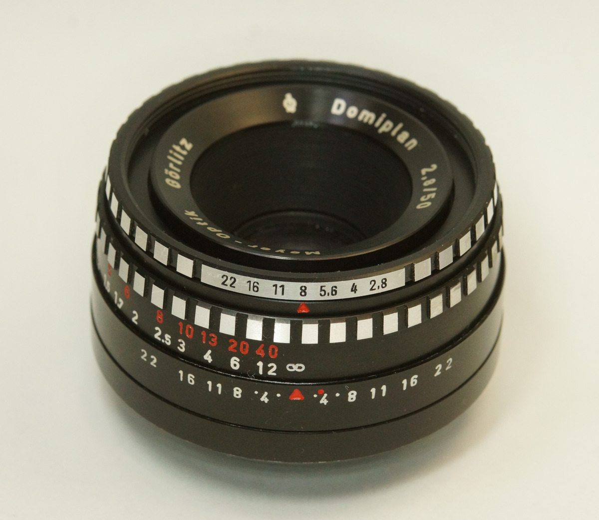 ドイツ製 Meyer-Optik Domiplan 2.8/50 Q1 ゼブラ M42 297NB-032 前期型 総金属筐体 銀文字 Triplet ドミプラン