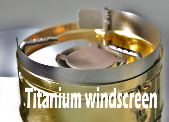 ウインドスクリーン SVEA バーナーヘッド用 チタン 風防 スベア 風除 ハンドメイド titanium