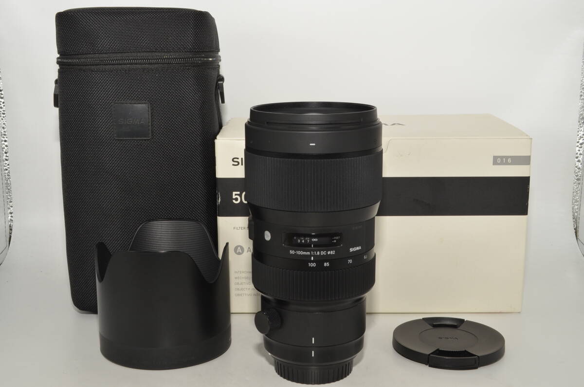 【極上品】シグマ SIGMA シグマ Art 50-100mm F1.8 DC HSM Canon EF-Sマウント用　＃8774