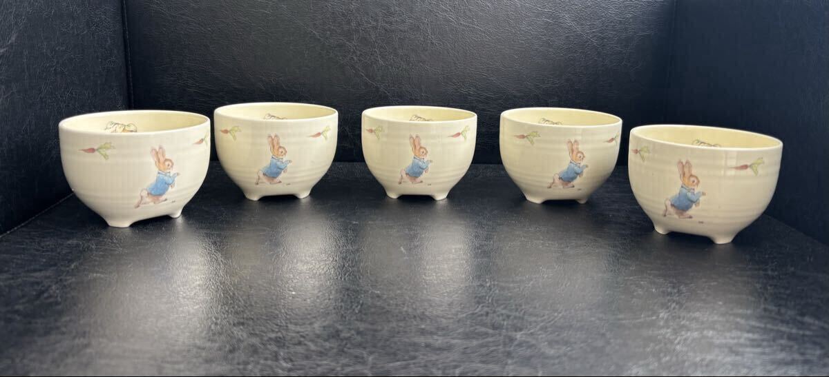 Peter Rabbit ピーターラビット YAMAKA フリーカップ 湯呑み 5点セット