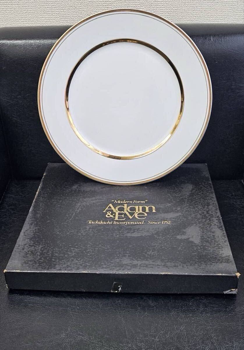 Adam＆Eve たち吉 金彩 大皿 オードブル皿 プレート 31cm