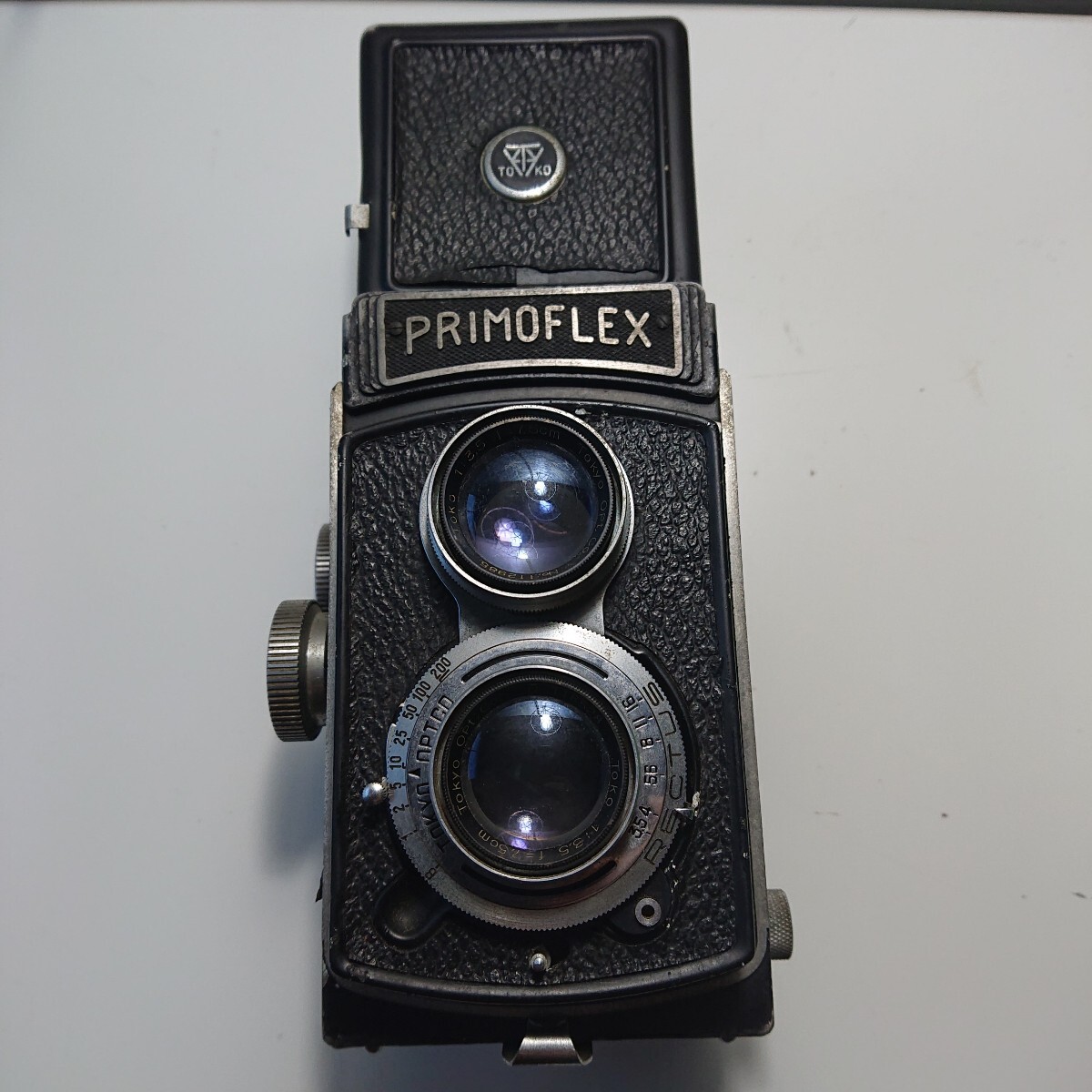ジャンク PRIMOFLEX 二眼レフ 1:3.5 f=7.5:cm 東京光学 二眼カメラ 【◇2yo1100】