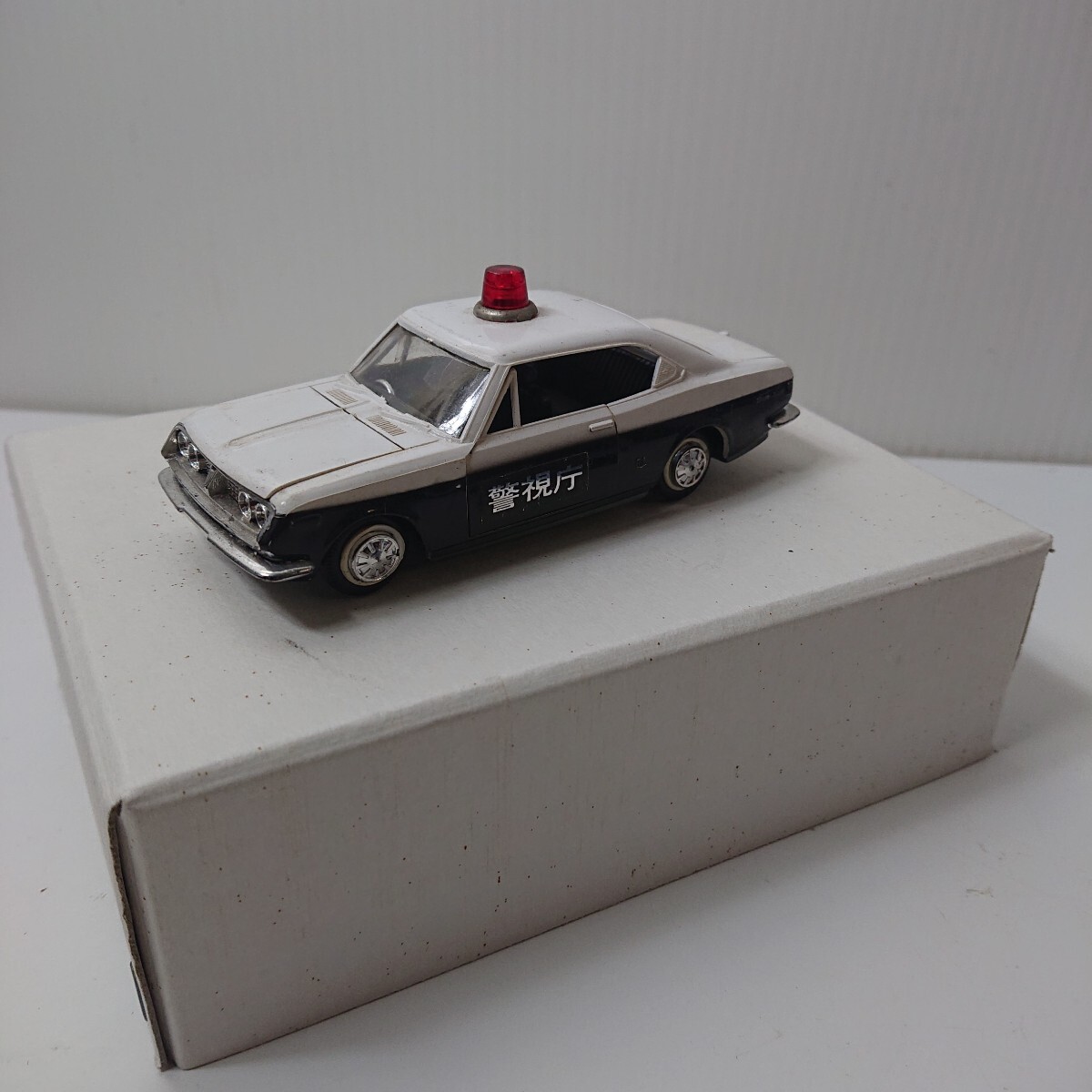 希少 当時物ヨネザワトイズ ダイヤペットミニカー コロナマークⅡ ハードトップ No.A-1 シール剥がれあり パトカー 【◇1DV2015】