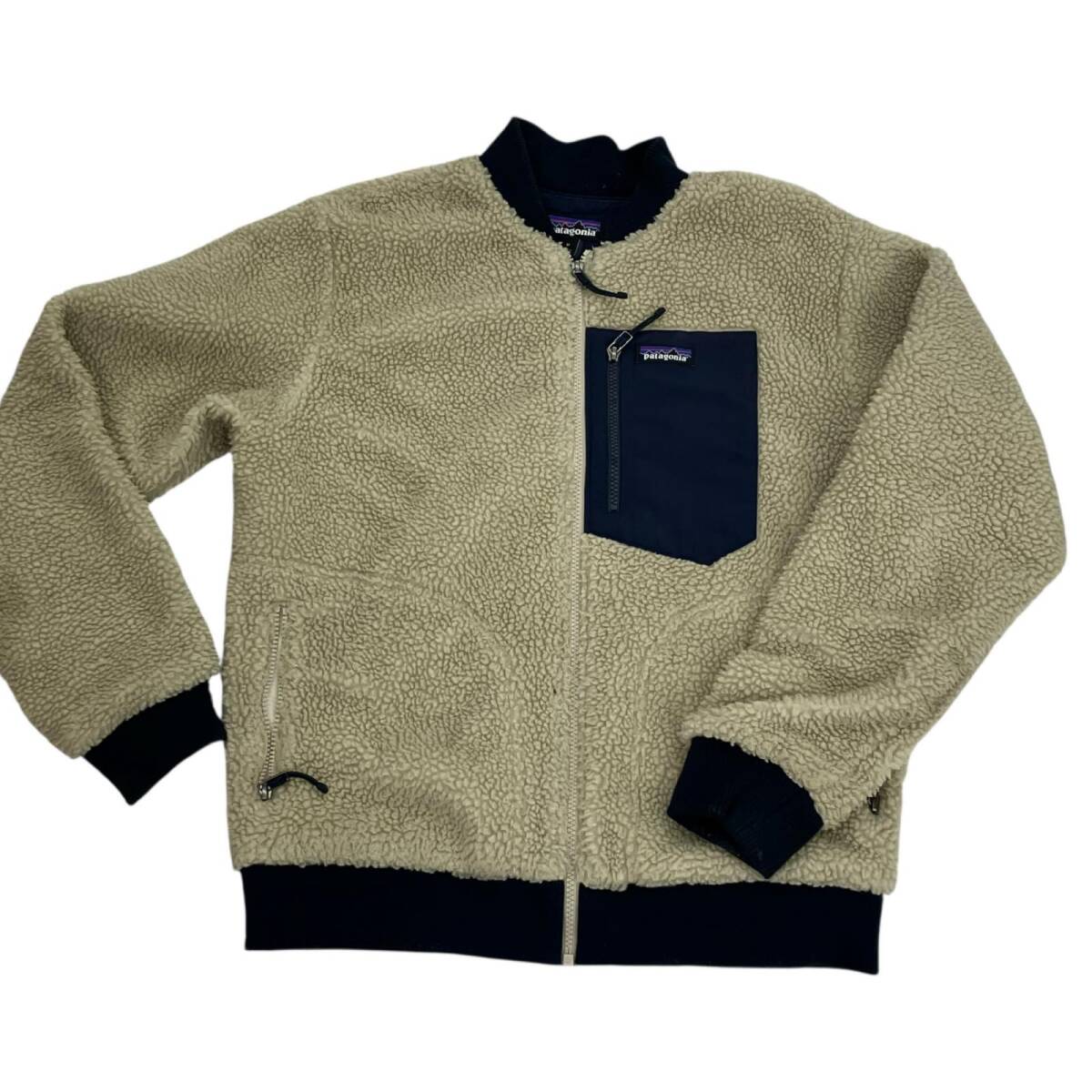 186005 patagonia パタゴニア フリースボアジャケット M ベージュ