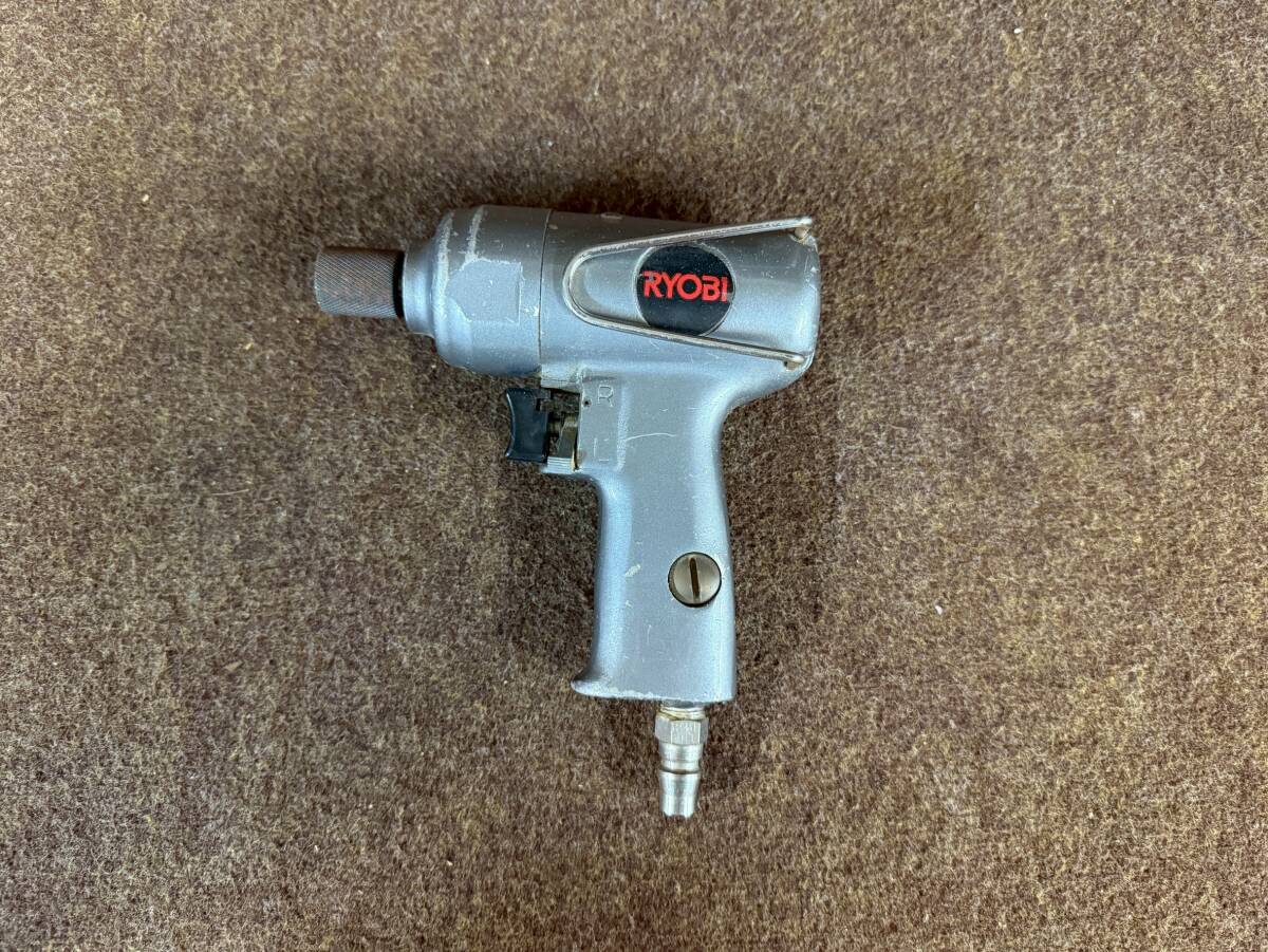 【始動確認済】60 1F 071206／RYOBI エアーインパクトドライバー AID-9 エアーツール 工具 大工 DIY 中古