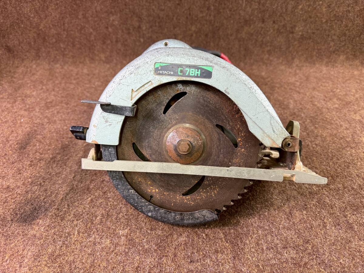 【始動確認済】100 1F 071214／日立工機 丸のこ C7BH 190mm 100V 超硬 電動工具 切断機 木工用 電気丸ノコ 丸鋸 DIY 中古
