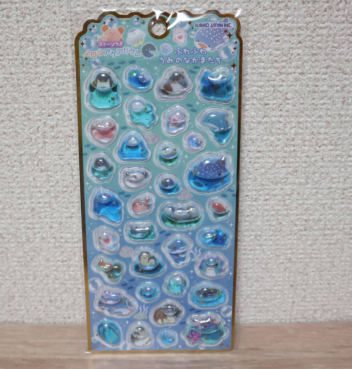 新品☆カミオジャパン ストーン つきメロウアクアリウム ふわふわうみのなかまたち☆