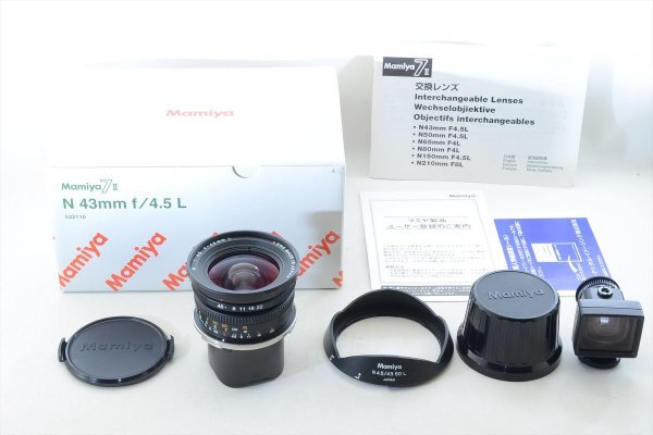 マミヤ Mamiya N 43mm f4.5 L Wide Lens for Mamiya 7 7II 6972#J 美品