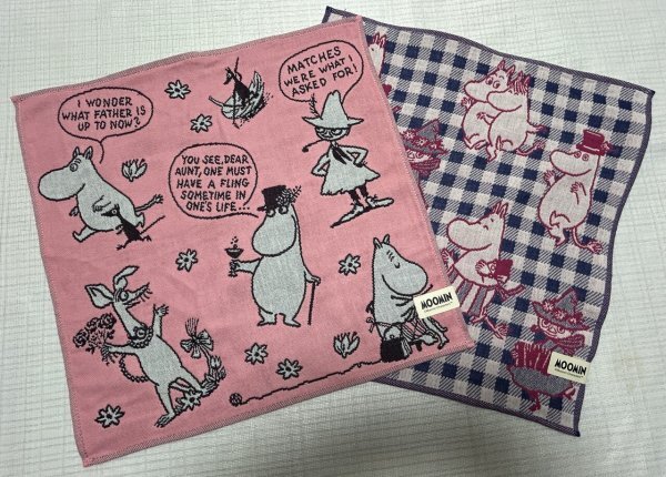 ☆新品☆ムーミン/可愛いカーゼハンカチタオル/２枚【203】