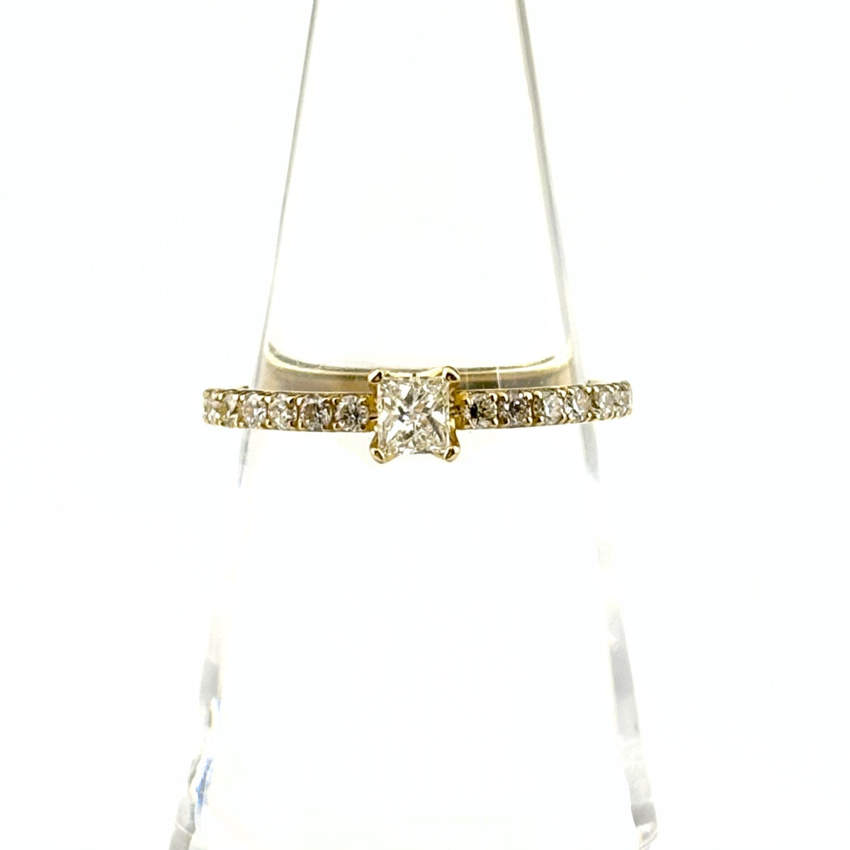 リメイク メレダイヤ デザインリング YG イエローゴールド 指輪 リング 11号 K18 ダイヤモンド レディース