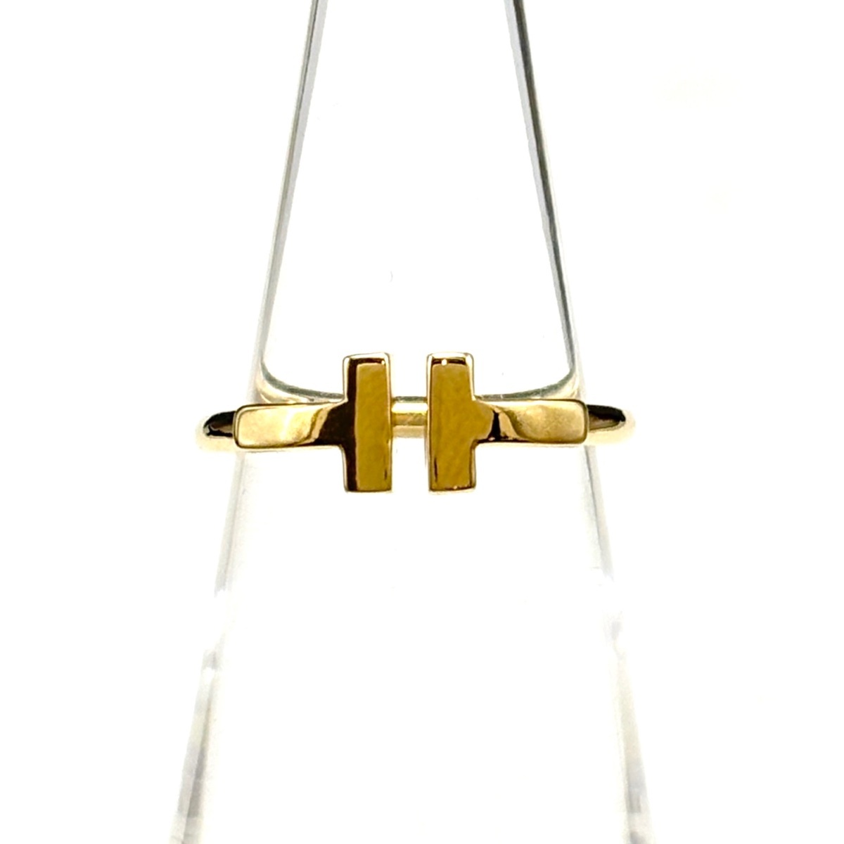 ティファニー TIFFANY&Co. Tワイヤー リング YG イエローゴールド 指輪 リング 9号 750 レディース 【中古】