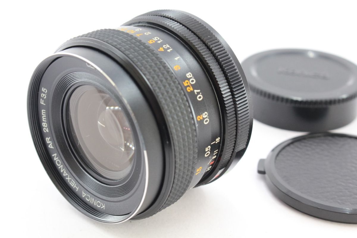 ★特上品★コニカ KONICA HEXANON AR 28mm F3.5 《キャップ 付き》 ＃A5758