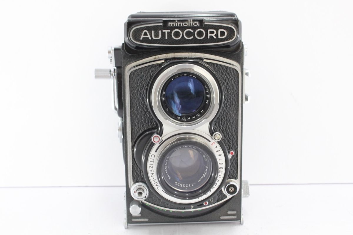 ★特上品★ミノルタ MINOLTA AUTOCORD III 3型 ROKKOR 75mm F3.5 《シャッター OK!》 A6271