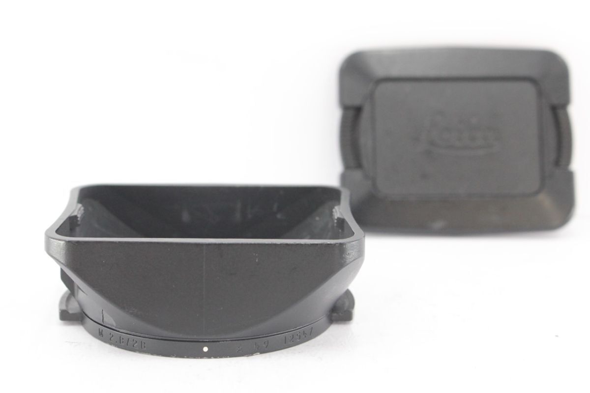 ★特上品★ライカ LEICA Elmarit エルマリート 28mm F2.8 レンズフード 12547 《キャップ 付き》 A6259