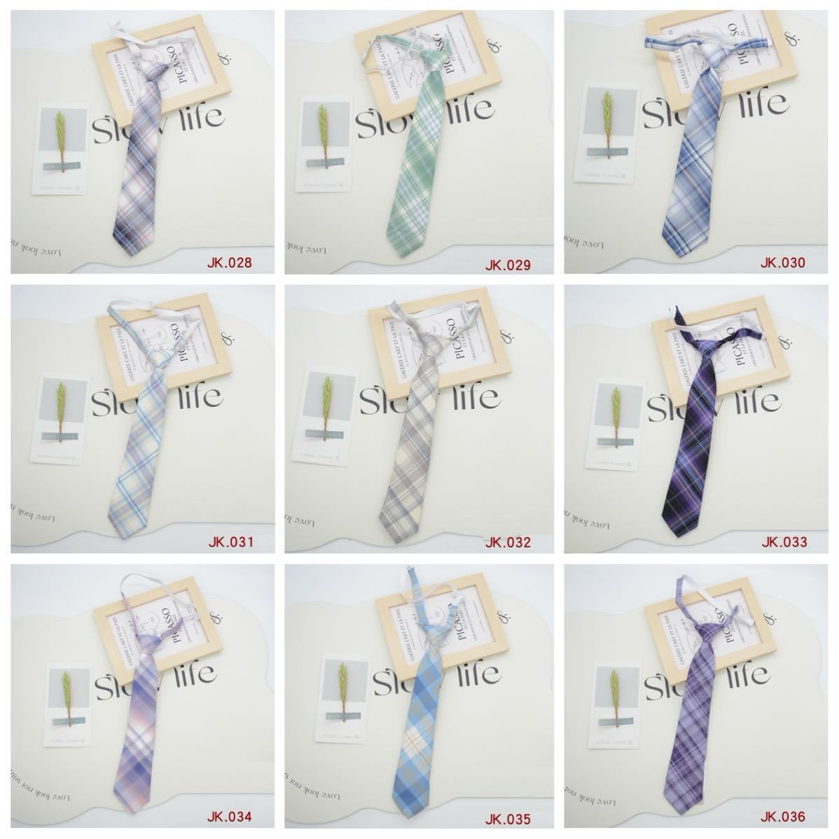 JKファッション JKコーデ JK 学生 高校生 制服 スクールネクタイ 制服ネクタイ ボウタイ チェック柄 レディース ワンタッチ式 No.28〜36