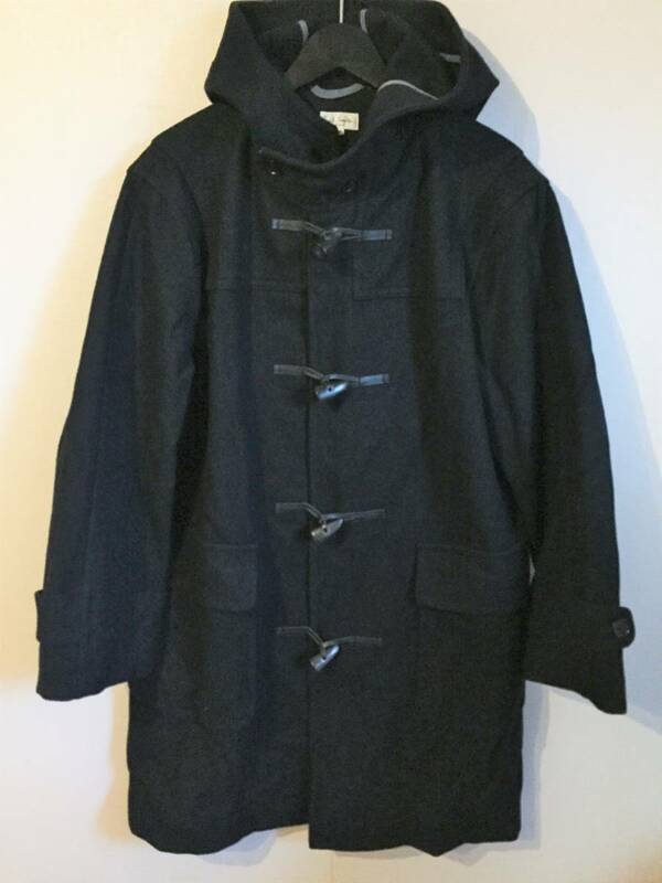 PAUL SMITH ポールスミス 初期 白タグ ウールメルトン ダッフルコート Mブラック オーバーサイズ 美品 日本製 DUFFLE COAT MADE IN JAPAN