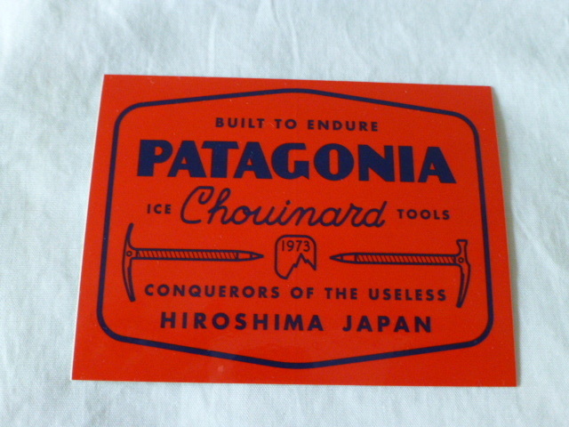 PATAGONIA HIROSHIMA JAPAN OPEN 記念 ステッカー パタゴニア 広島 ICE Chouinard TOOLS CONQUERORS OF THE USELESS パタゴニア patagonia