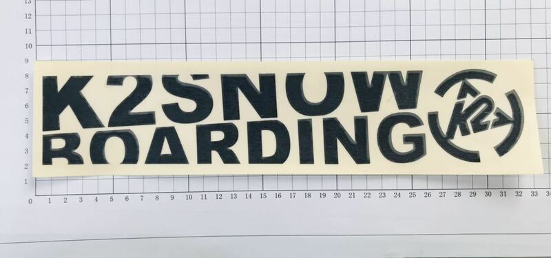 2 SNOWBOARDING BLACKJUMBO ダイカットステッカー ケーツースノーボーディング黒 特大 切り抜きステッカー