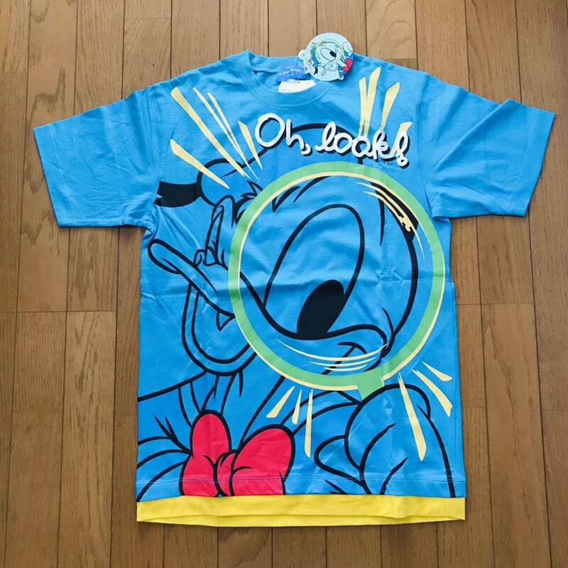 新品未使用♪Tokyo Disney Resort ドナルドダック oh looks!Tシャツ サイズS ユニセックス タグ付きディズニー