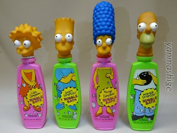 1990年製 シンプソンズ ソーキー全4体コンプリートセット コズリッチ バブルバス ホーマー マージ バート リサ The Simpsons シャンプー