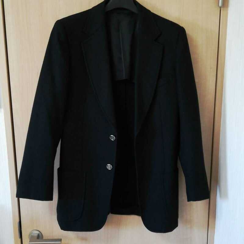 ウールジャケット 黒　Y6　175cm