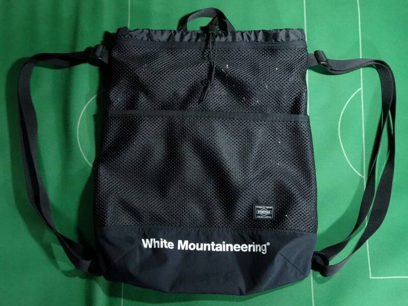 □ポーター White Mountaineering コラボ 2重構造 メッシュ バックパック ブラック 美品!!!□