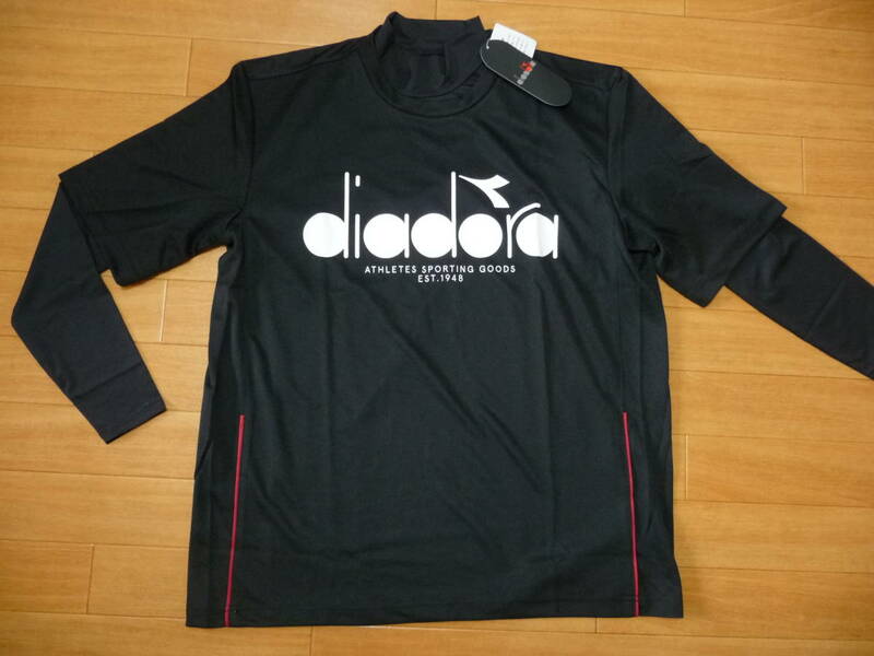 新品★DIADORA トレーニングウエア インナーシャツセット★M/黒・白 赤　