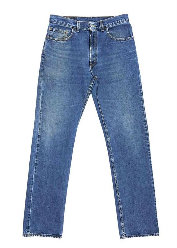 美品 USA製 Levi's 505 4886 W33 83cm 米国製 リーバイス 先糸染 ブルー デニム アメリカ製 ジーンズ パンツ ビンテージ チェーンステッチ